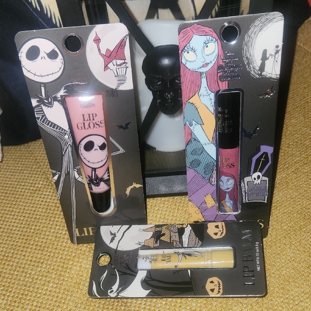 NEW Nightmare Before Christmas Lip Gloss Set